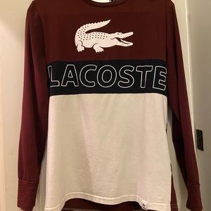 Lacoste Big Croc Spell Out Longsleeve